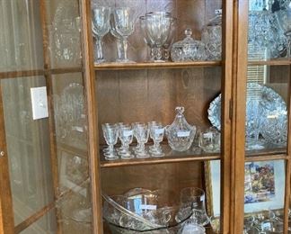 Great selection of glassware and serving pieces