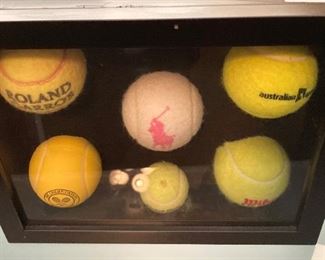 Collection of tennis balls