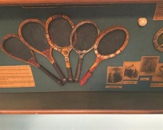 "History of Tennis" shadow box