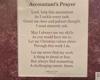 Accountant's Prayer