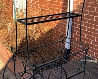 Cart with upper shelves