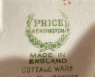 English "Cottage Ware" by Price Kensington