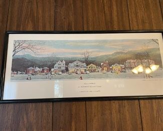 . . .this is an authentic "Stockbridge in Winter" Rockwell print