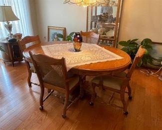 . . . a very nice dining room table and chairs.