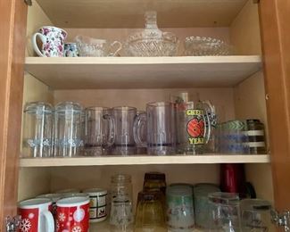 . . . and more glassware