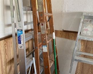 . . .and a wood step ladder