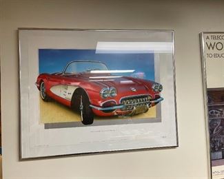 . . . a great vintage Covrvette poster