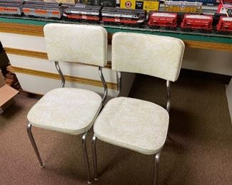 . . . these are two of a set of vintage Formica table chairs