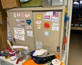 . . . metal storage cabinets