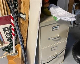 . . .two-drawer file cabinet