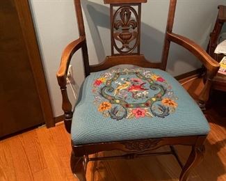 . . .a needle point chair