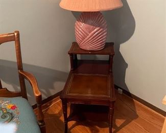 . . .a lamp table and lamp