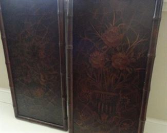 Pair of Wooden Panels