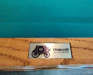Brand - Overland Billiards Company
PLEASE NOTE: This item is available for pre-sale    
Our Price $500.00  - Moving through Stokes Billards is $275.00