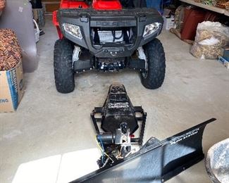 2005 POLARIS SPORTSMAN 400 WITH PLOW AND CART!