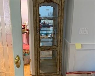 Painted Display Cabinet / the homeowner took all of the contents that was in the previous photo - sorry