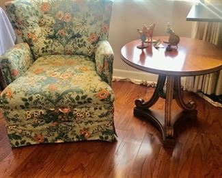 Round pedestal table by Henredon Furniture