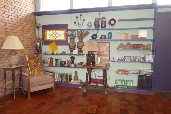Wonderful Artistic Furniture, Art Glass and some Antiques