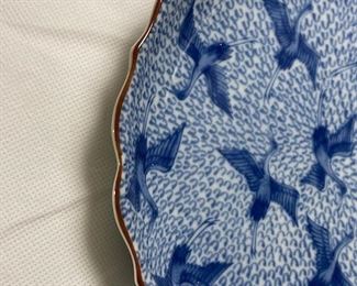 FF Japan - Blue and White China Dish and Vase