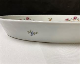 Louis Lourioux "Le Faune" Fireproof Porcelain Serving Dish and 3 Quart Covered Casserole