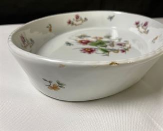 Louis Lourioux "Le Faune" Fireproof Porcelain Serving Dish and 3 Quart Covered Casserole