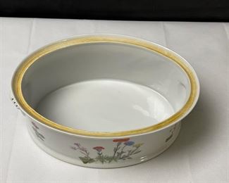 Louis Lourioux "Le Faune" Fireproof Porcelain Serving Dish and 3 Quart Covered Casserole