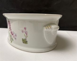 Louis Lourioux "Le Faune" Fireproof Porcelain Serving Dish and 3 Quart Covered Casserole