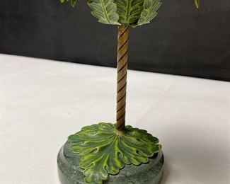 Petite Choses - Monkey and Plain Base.  Monkey is ceramic, bases are marble, tree is cast metal. 