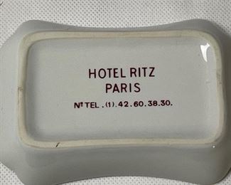 Hotel Ritz, Paris Dish - 4.5" x 3.25" .75" - Excellent condition