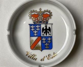 Villa D'Este Hotel Ashtray - made by Richard Ginori Italy