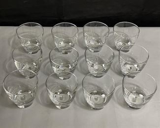 12 Steuben 1940's Old Fashioned Tumblers - Approx. 3.25" tall
