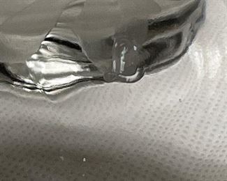 8 Libbey etched dessert bowls - apprx 2" tall and 3.75" across. 