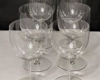 Baccarat - Set of 6 small red wine glasses - Brummel (5.75" tall)
