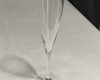 Baccarat - Set of 6 Champagne glasses/flutes - Dom Perignon (9.25" tall)