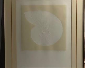 2 framed, signed and numbered prints in relief by Ricki McNeill.