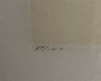 2 framed, signed and numbered prints in relief by Ricki McNeill.