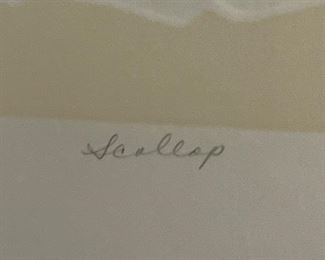 2 framed, signed and numbered prints in relief by Ricki McNeill.