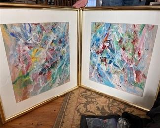 Fred Faviano - 2 Original Pieces - Acrylic on Canvas