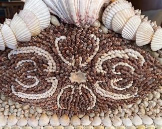 Large Shell Encrusted Mirror