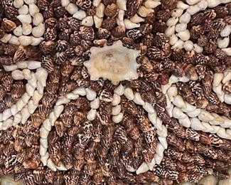 Large Shell Encrusted Mirror