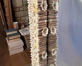 Large Shell Encrusted Mirror