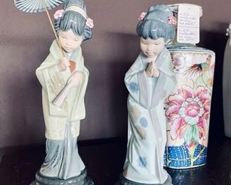 2  Lladro Asian Figurines