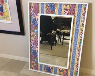 Mirror With Painted Border