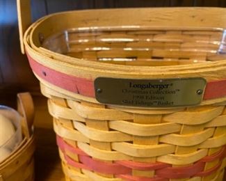 Collection of longaberger baskets 
