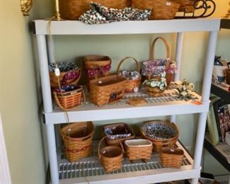 Collection of longaberger baskets