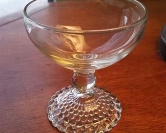 vintage glass ware set