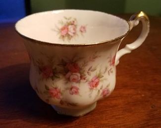Vintage cup and saucer Paragon "Victoriana Rose"