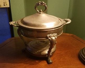 Silver chafing dish