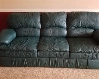 Green Leather Sofa