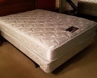 Master Bed frame, Mattress and box spring in excellent condition